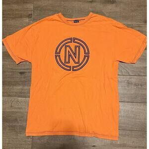 Y2K Vintage Nautica Jeans Company Puffed Logo T Shirt Mens Medium